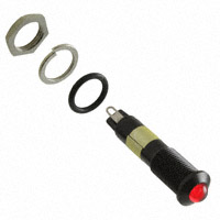 Dialight - 6091122330F - LED 9MM PMI R 12V BLK HS W GASKT