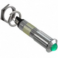 Dialight - 6091212130F - LED PNL MT 9MM 12V CHROME GREEN