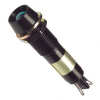 Dialight - 6092222120F - LED PNL MT 9MM 6V BLACK GREEN