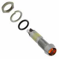 Dialight - 6092312330F - LED 9MM AMBER PMI W GASKET