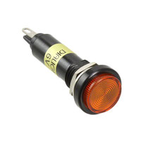 Dialight - 6103332120F - LED PNL IND 10MM ROUND YLW POLY