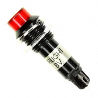 Dialight - 6123132120F - LED PANEL MNT 12MM RED 6VDC