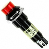 Dialight - 6123132140F - LED PANEL MNT 12MM RED 24VDC