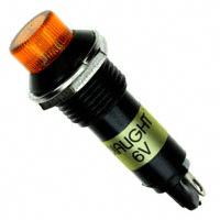 Dialight - 6123332120F - LED PANEL MNT 12MM YELLOW 6VDC