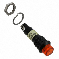 Dialight - 6123332130F - LED PANEL MNT 12MM YELLOW 12VDC