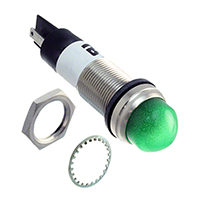 Dialight - 6563209304F - LED 1/2" DOME GRN 230VAC TERM