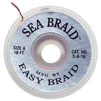 Easy Braid Co. - S-A-10AS - BRAID UNFLUXED SILVER .025"X10'