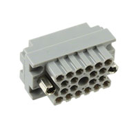 EDAC Inc. - 516-020-000-402 - CONN RACK & PANEL RCPT 20POS