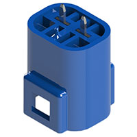 EDAC Inc. - 572-002-420-301 - BOARD MTG 2 PIN PLUG (BLUE)