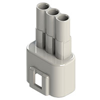 EDAC Inc. - 572-003-000-100 - W TO W 3 PIN PLUG (WHITE)