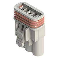 EDAC Inc. - 572-003-000-200 - 3 PIN RECEPTACLE (WHITE)