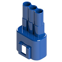 EDAC Inc. - 572-003-000-300 - W TO W 3 PIN PLUG (BLUE)