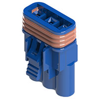 EDAC Inc. - 572-003-000-400 - 3 PIN RECEPTACLE (BLUE)