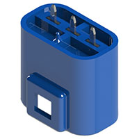 EDAC Inc. - 572-003-420-301 - BOARD MTG 3 PIN PLUG (BLUE)