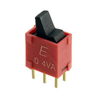 E-Switch - 400UDP1L1BLKM2RE - SWITCH ROCKER DPDT 0.4VA 20V