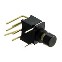 E-Switch - 800UDP8P1A1M6RER1BLK - SWITCH PUSH DPDT 0.4VA 20V