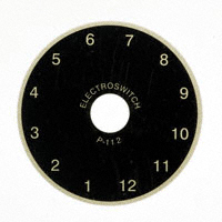 Electroswitch - P112 - DIAL PLATE 1-12 DIGIT 1.87" DIA