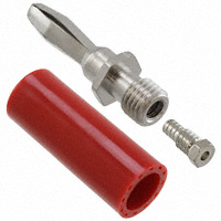 Cinch Connectivity Solutions Johnson - 108-1762-101 - CONN BANANA PLUG STD RED 16AWG