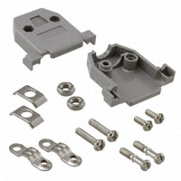 Cinch Connectivity Solutions AIM-Cambridge - 40-9715H - CONN BACKSHELL DB15 PLASTIC GRAY