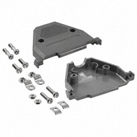 Cinch Connectivity Solutions AIM-Cambridge - 40-9737H - CONN BACKSHELL DB37 PLASTIC GRAY