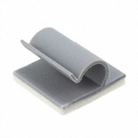 Essentra Components - KKC-4-RT - CBL CLIP J-TYPE GRAY ADHESIVE