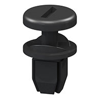 Essentra Components - QTPF-1BK - RIVET PUSH 0.482" ACETAL BLACK