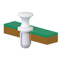 Essentra Components - SLG-2M-B - GROMMET SNAP LATCH BLACK