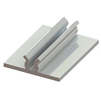 Essentra Components - PCG-4A-48 - CARD GUIDE ADH MNT GREY 4 FT LG