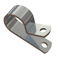 Essentra Components - AL2A - CBL CLAMP P-TYPE SILVER FASTENER