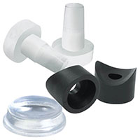 Essentra Components - BIB-1 - FOOT CYLINDRICAL 0.472" DIA BLK