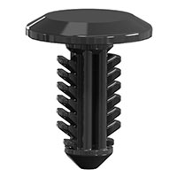 Essentra Components - BPF-A414 - BARBED FASTENER 0.482" NYLON BLK