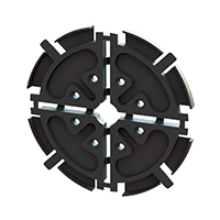 Essentra Components - EFA04-04-001 - FIBER REEL,BLACK,25MM RAD,4MM SP