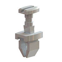 Essentra Components - FQT-1 - RIVET PUSH 0.470" ACETAL WHITE