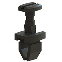 Essentra Components - FQT-1BK - RIVET PUSH 0.470" ACETAL BLACK