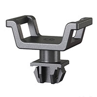 Essentra Components - FTH-27-2-01BK - CABLE TIE HOLDER SQ HOLE MNT BLK