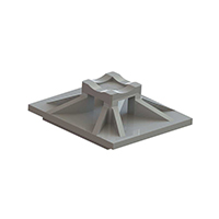 Essentra Components - MFTH-2-01A-RT-C - CBL TIE HLDR ADH MNT NAT .50" SQ