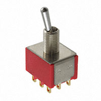 E-Switch - 1003P1T1B1M1RE - SWITCH TOGGLE 3PDT 0.4VA 20V