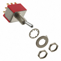 E-Switch - 1003P1T1B1M1REH - SWITCH TOGGLE 3PDT 0.4VA 20V