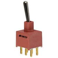 E-Switch - 100AWDP1T1B4M2RE - SWITCH TOGGLE DPDT 0.4VA 20V