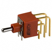 E-Switch - 100AWDP1T2B4M7RE - SWITCH TOGGLE DPDT 0.4VA 20V