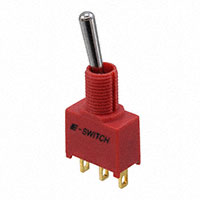 E-Switch - 100AWSP1T1B1M1RE - SWITCH TOGGLE SPDT 0.4VA 20V