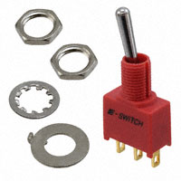 E-Switch - 100AWSP1T1B1M1REH - SWITCH TOGGLE SPDT 0.4VA 20V