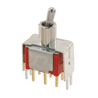 E-Switch - 100DP1T2B4VS2RE - SWITCH TOGGLE DPDT 0.4VA 20V