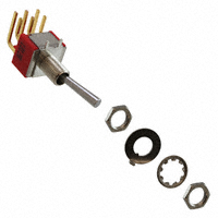 E-Switch - 100DP1T3B1M6REH - SWITCH TOGGLE DPDT 0.4VA 20V