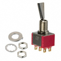 E-Switch - 100DP1T6B11M1REH - SWITCH TOGGLE DPDT 0.4VA 20V
