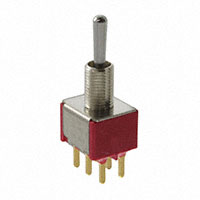 E-Switch - 100DP3T1B1M2RE - SWITCH TOGGLE DPDT 0.4VA 20V