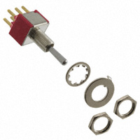 E-Switch - 100DP3T1B1M2REH - SWITCH TOGGLE DPDT 0.4VA 20V