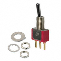 E-Switch - 100SP1T1B1M2REH - SWITCH TOGGLE SPDT 0.4VA 20V