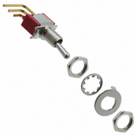 E-Switch - 100SP1T1B5M7REH - SWITCH TOGGLE SPDT 0.4VA 20V