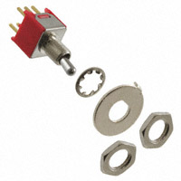 E-Switch - 200MDP1T2B1M2RE - SWITCH TOGGLE DPDT 0.4VA 20V